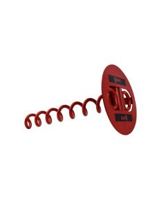 Twin Shackle ScrewIn Ground Anchor, 400mm deep, Corkscrew Style